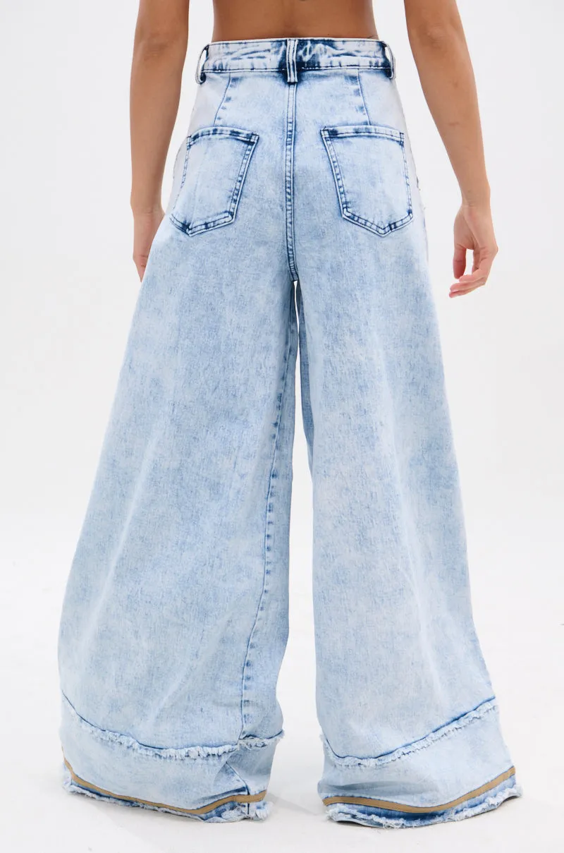 IN CHARGE WIDE LEG DENIM PANT sold by AKIRA product image thumbnail 5