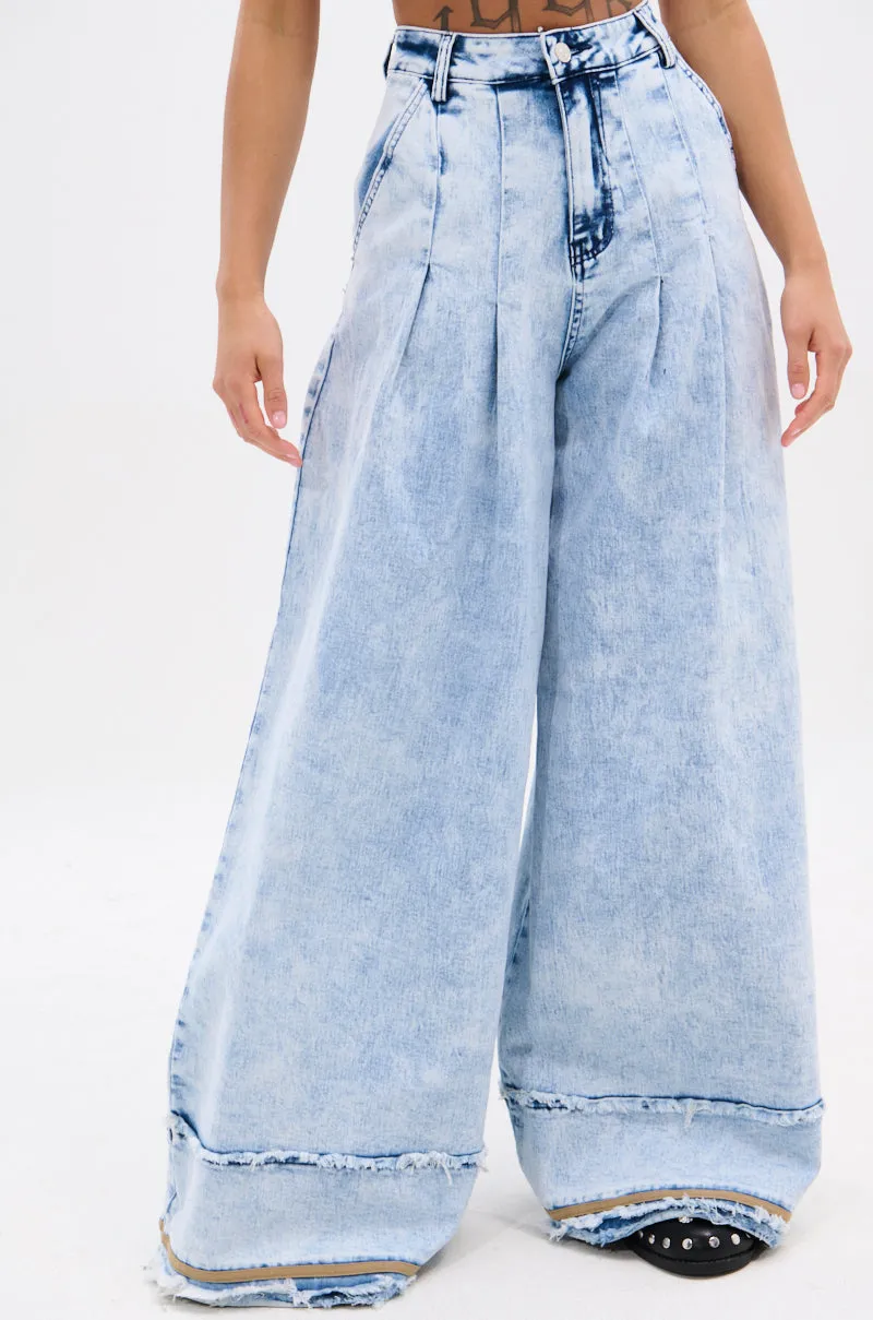 IN CHARGE WIDE LEG DENIM PANT sold by AKIRA product image thumbnail 3