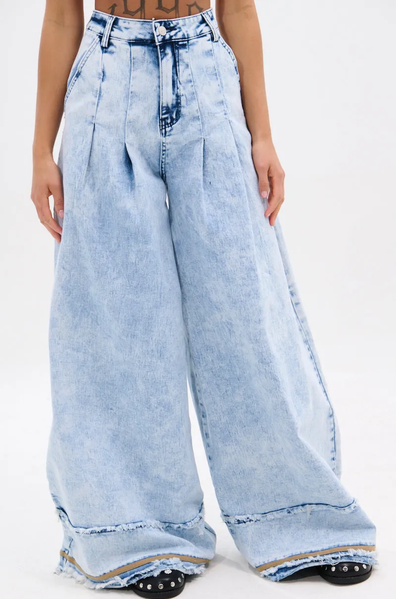 IN CHARGE WIDE LEG DENIM PANT sold by AKIRA product image thumbnail 2