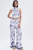 WONDERFUL SATIN PALAZZO PANT sold by AKIRA