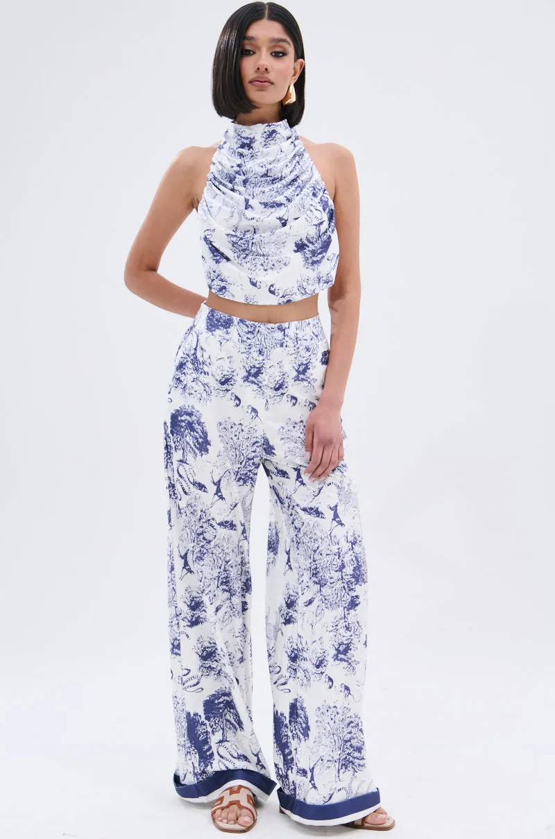 WONDERFUL SATIN PALAZZO PANT sold by AKIRA