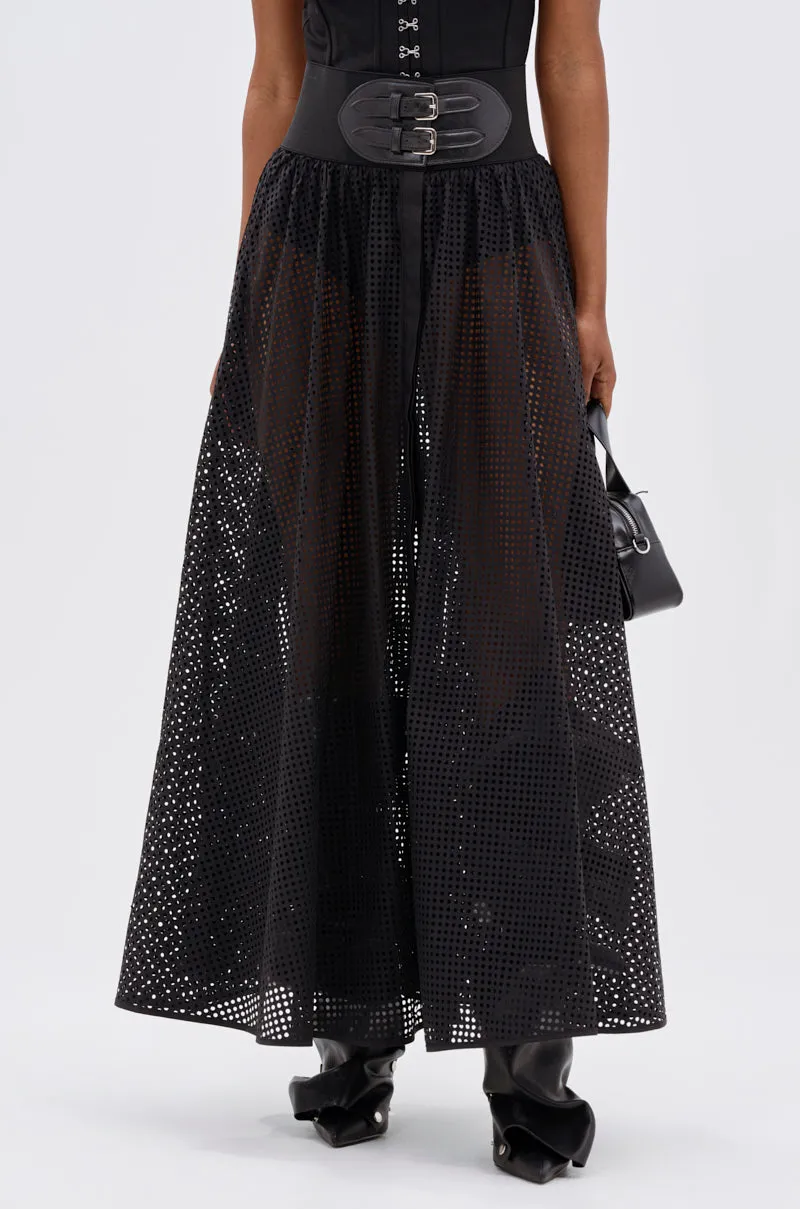 NICOLE BELTED MAXI SKIRT sold by AKIRA product image thumbnail 4