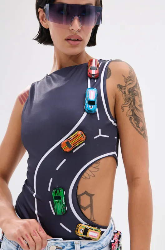 FINISH LINE BODYSUIT sold by AKIRA