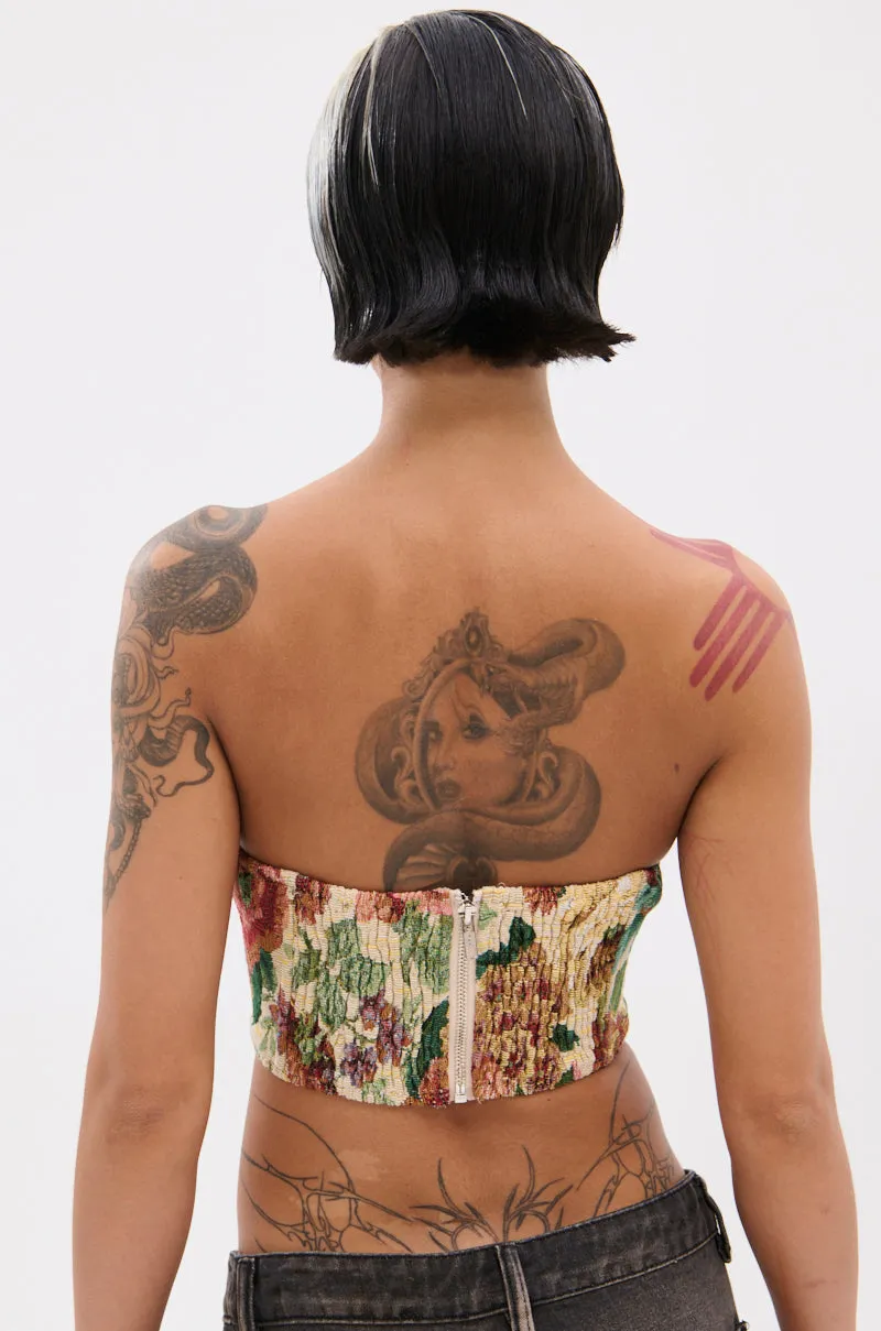 BRIGETTE DISTRESSED JACQUARD CORSET sold by AKIRA product image thumbnail 5