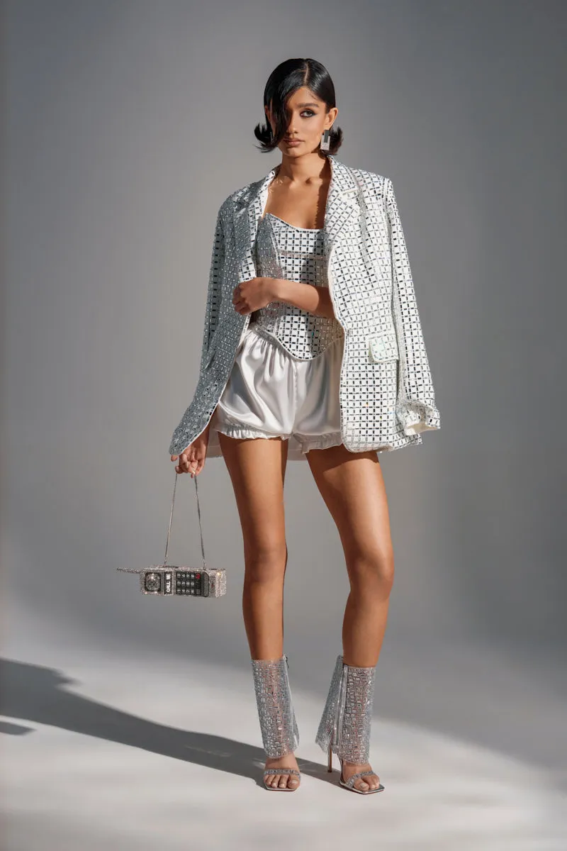 WHITE HOT EMBELLISHED BLAZER sold by AKIRA