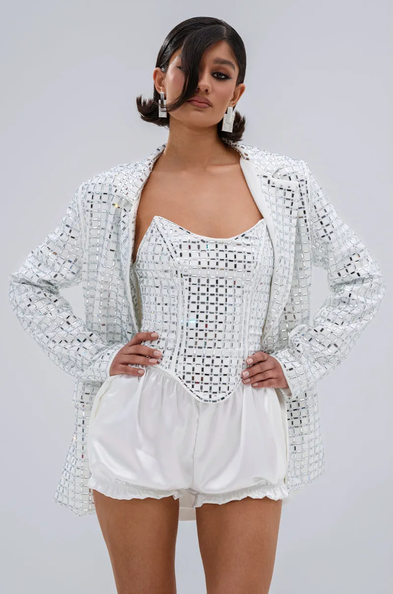 WHITE HOT EMBELLISHED BLAZER sold by AKIRA product image thumbnail 3