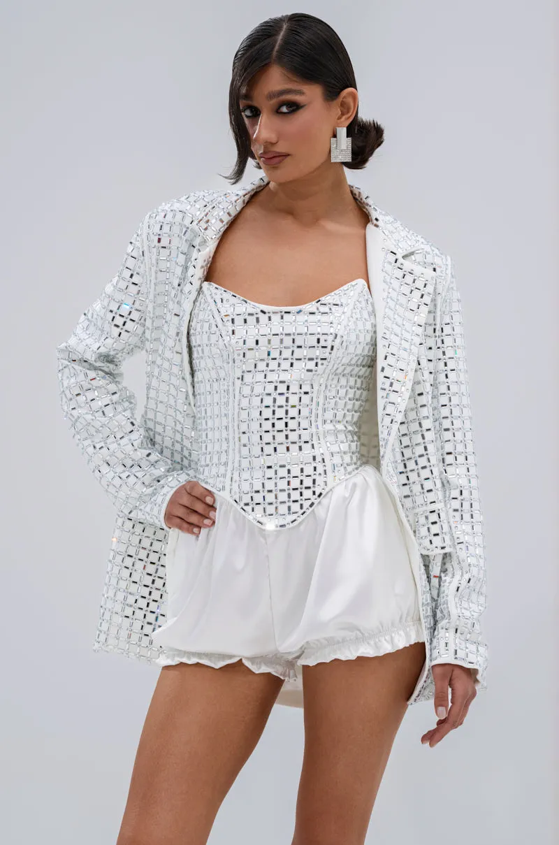 WHITE HOT EMBELLISHED BLAZER sold by AKIRA product image thumbnail 2