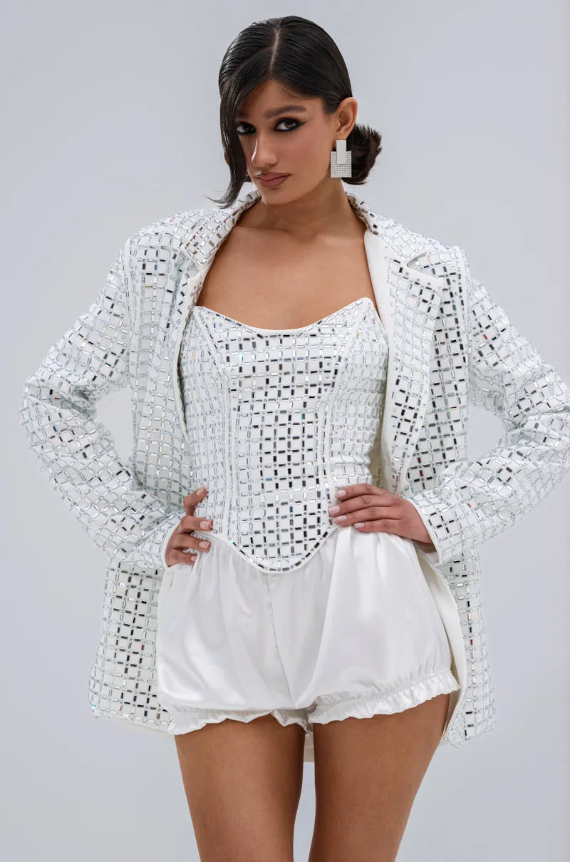 WHITE HOT EMBELLISHED BLAZER sold by AKIRA product image thumbnail 4