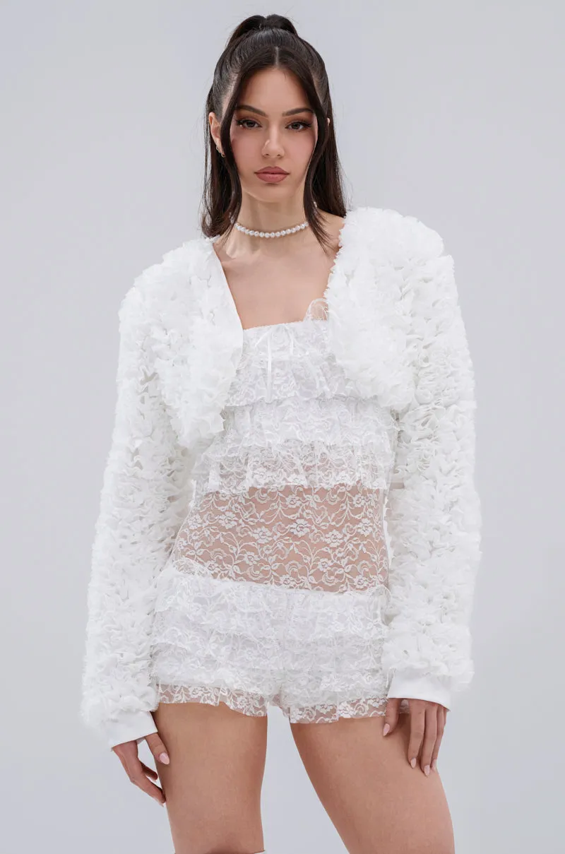 PLUME RUFFLE BOLERO sold by AKIRA product image thumbnail 3