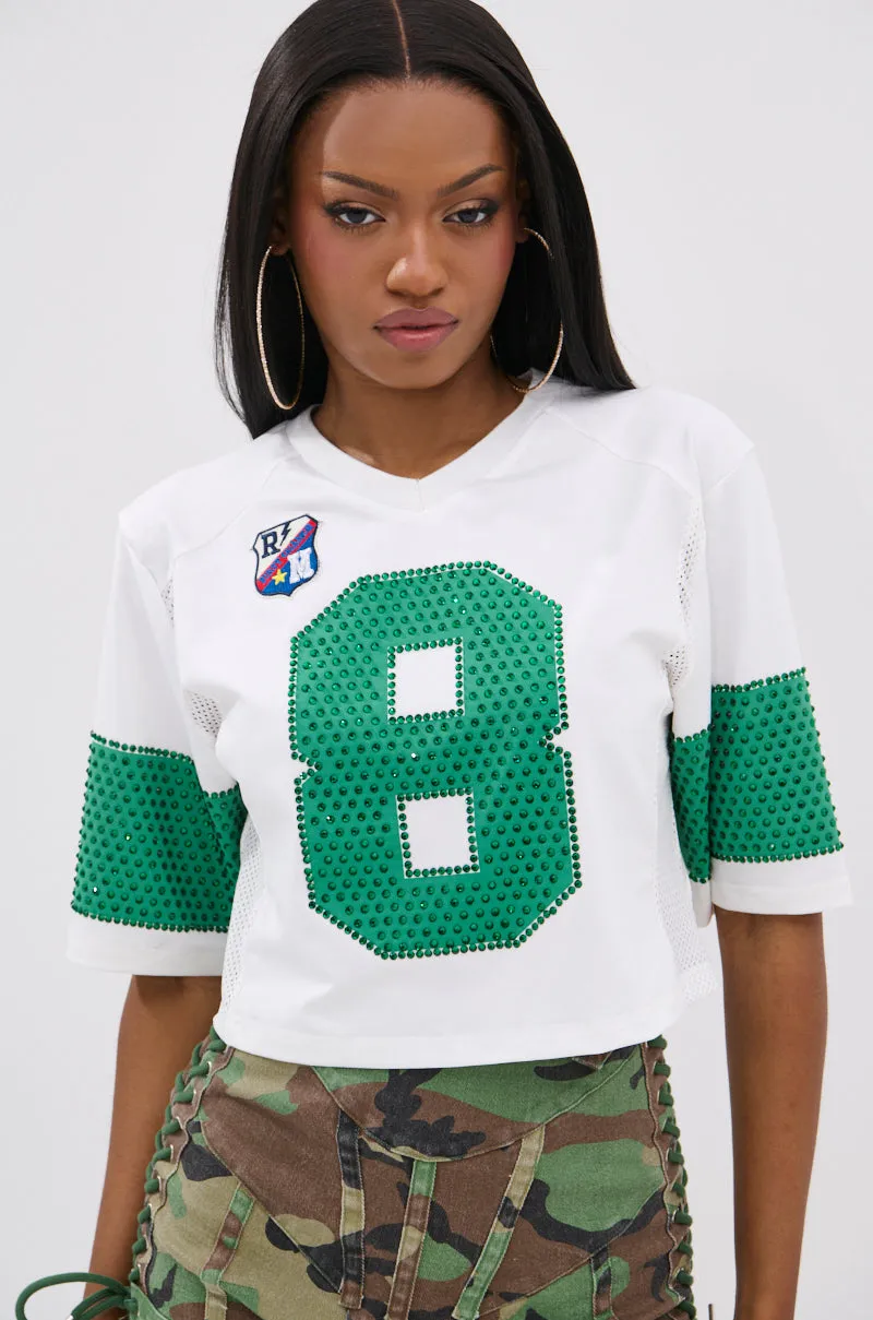 WINNERS ONLY RHINESTONE SHORT SLEEVE TEE sold by AKIRA product image thumbnail 2