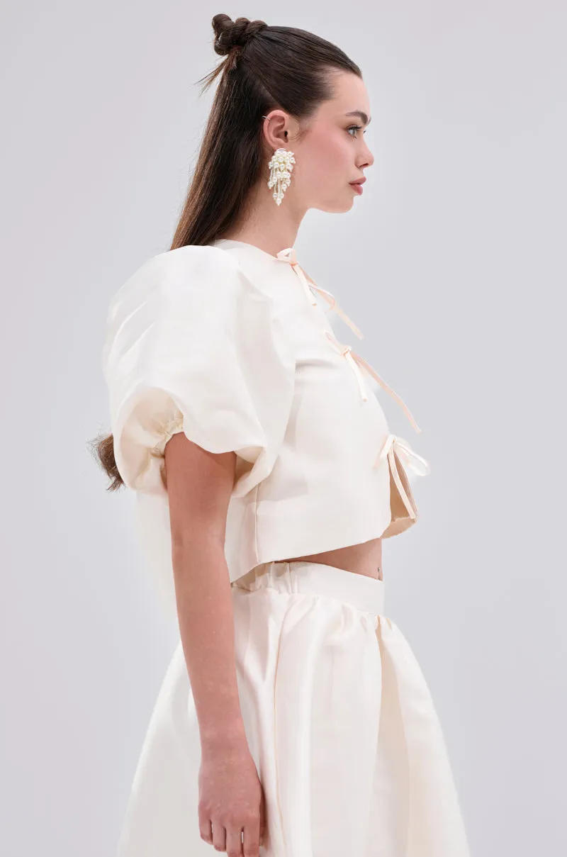 GIRL POWER CROP TIE FRONT TOP sold by AKIRA product image thumbnail 2