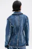 MY OWN THING STUDDED DENIM BLAZER sold by AKIRA