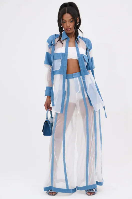 CELINE WIDE LEG TROUSER sold by AKIRA