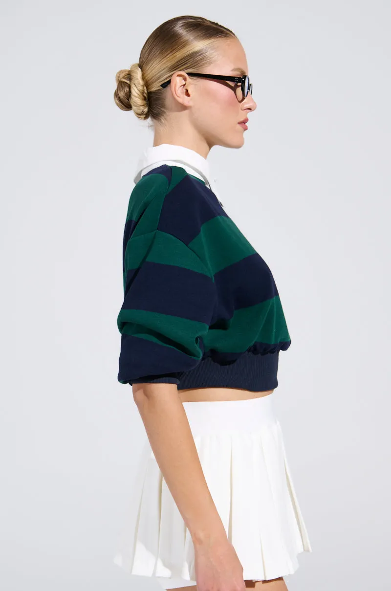 JULIANA STRIPE SWEATSHIRT sold by AKIRA product image thumbnail 4