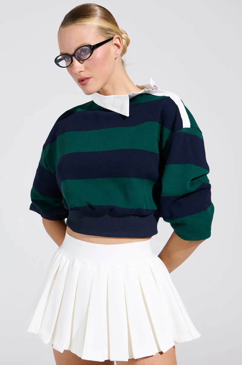 JULIANA STRIPE SWEATSHIRT sold by AKIRA product image thumbnail 2