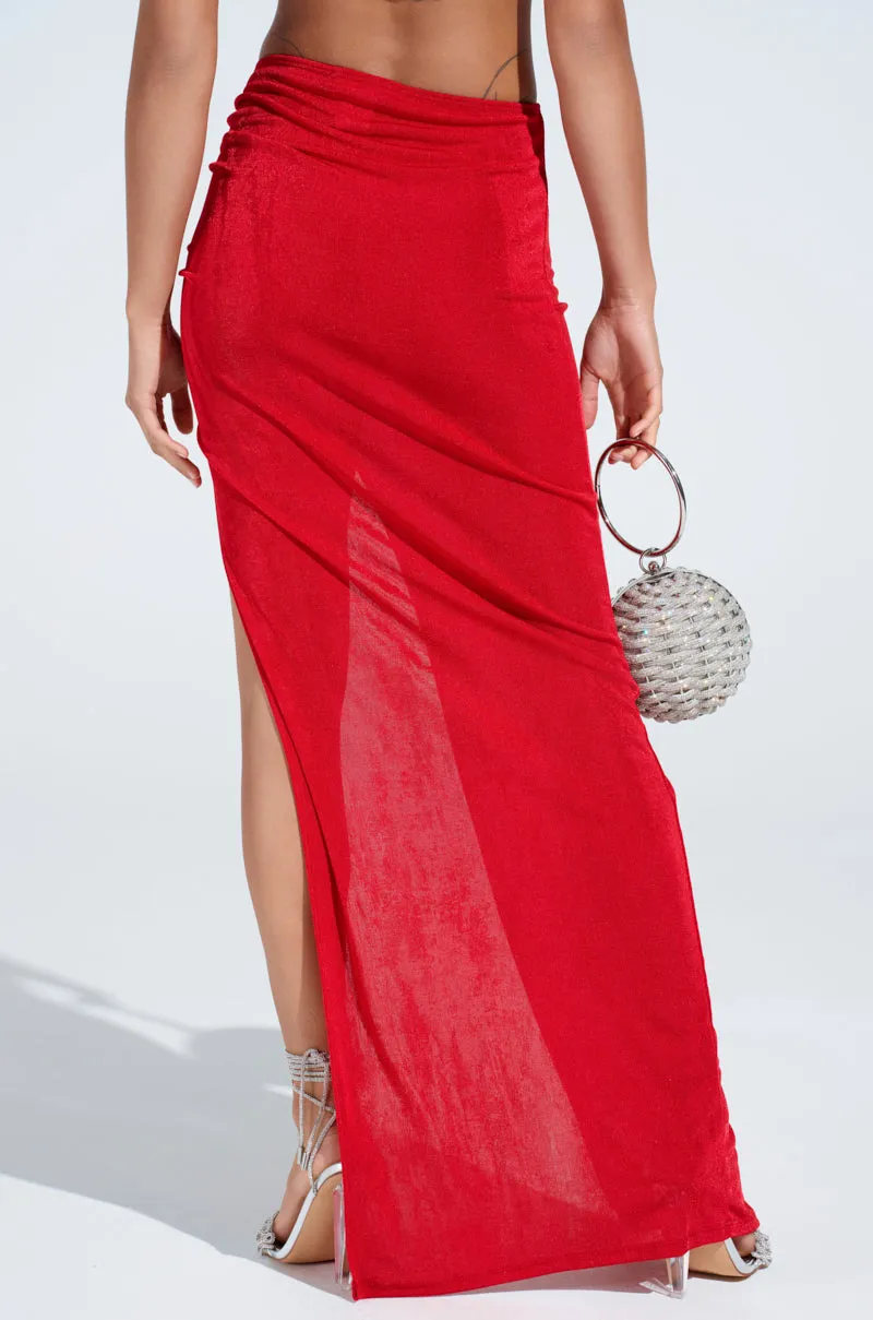 BEAUTY QUEEN MAXI SKIRT sold by AKIRA product image thumbnail 5
