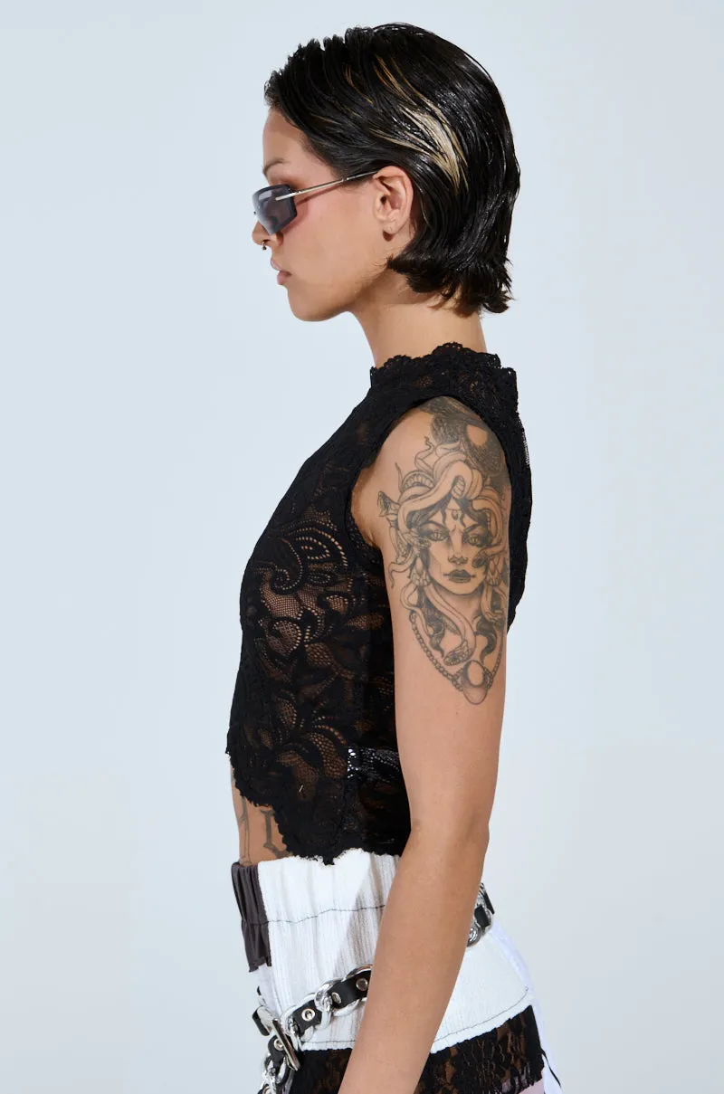 FREE FALLING LACE TOP sold by AKIRA product image thumbnail 5
