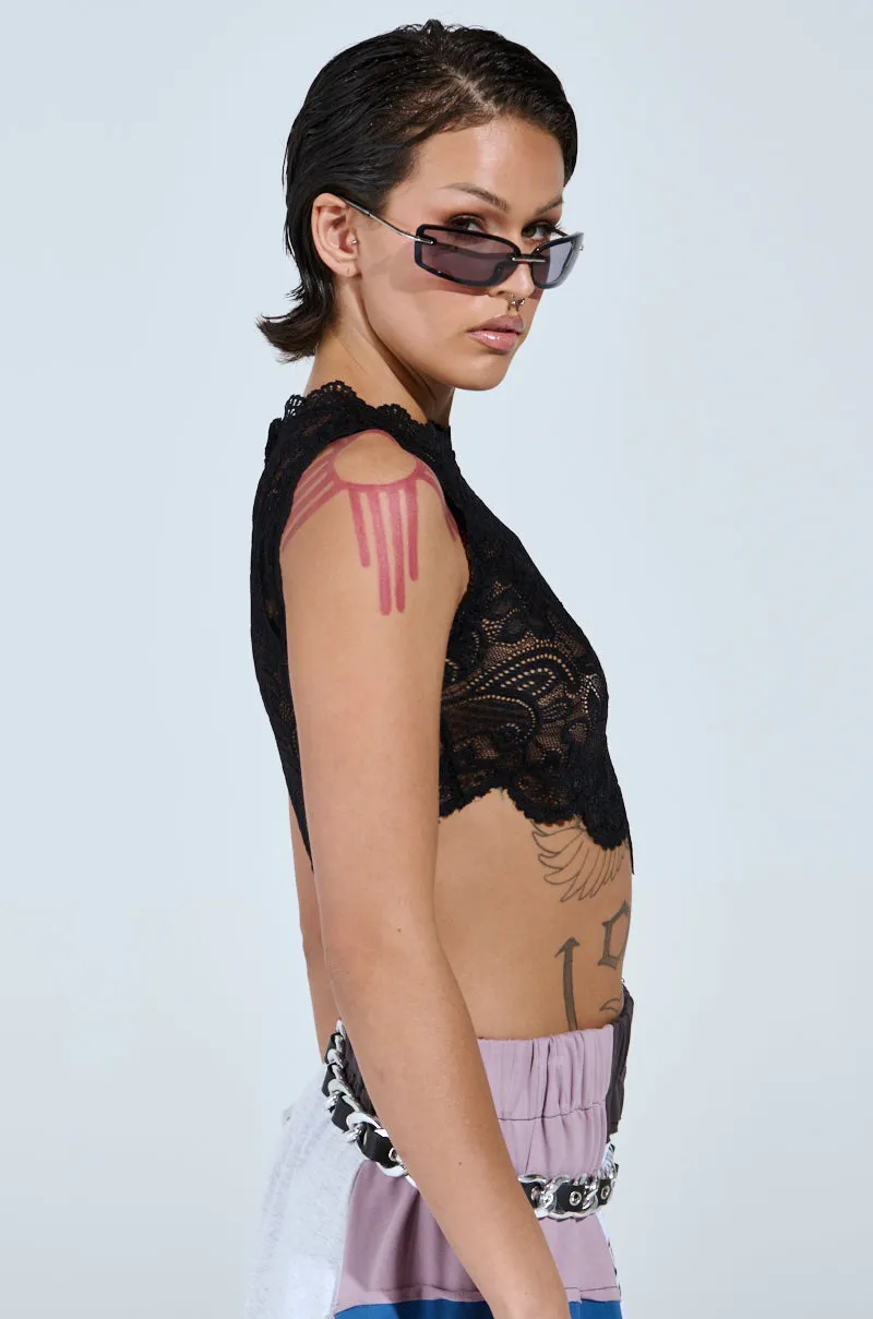 FREE FALLING LACE TOP sold by AKIRA product image thumbnail 4