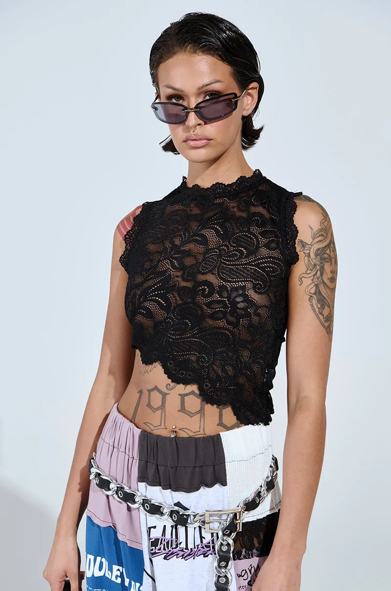 FREE FALLING LACE TOP sold by AKIRA product image thumbnail 2