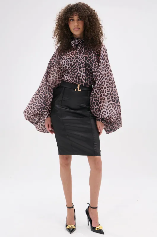 WINE AND DINE SATIN MIDI SKIRT sold by AKIRA