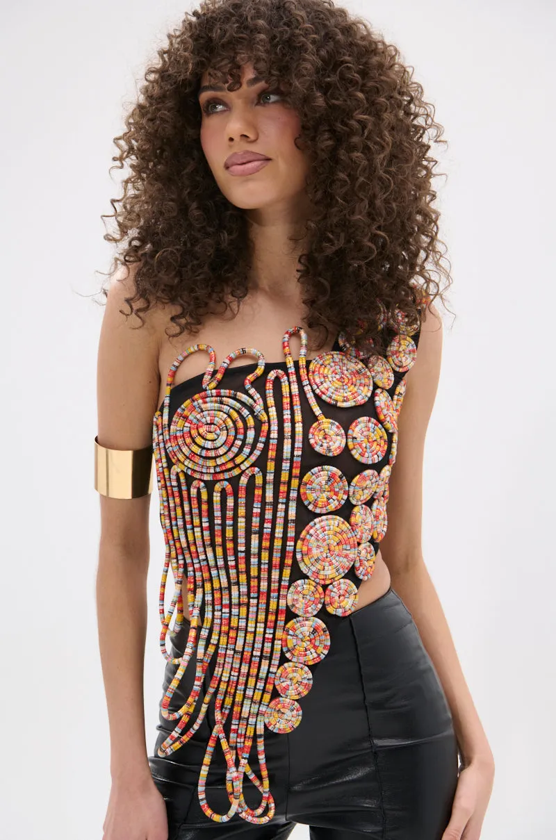 ROUND AND ROUND ASYMMETRIC SLEEVELESS TOP sold by AKIRA product image thumbnail 2