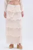 RUFFLE HEAVEN MAXI SKIRT sold by AKIRA