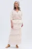 RUFFLE HEAVEN MAXI SKIRT sold by AKIRA
