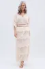 RUFFLE HEAVEN MAXI SKIRT sold by AKIRA
