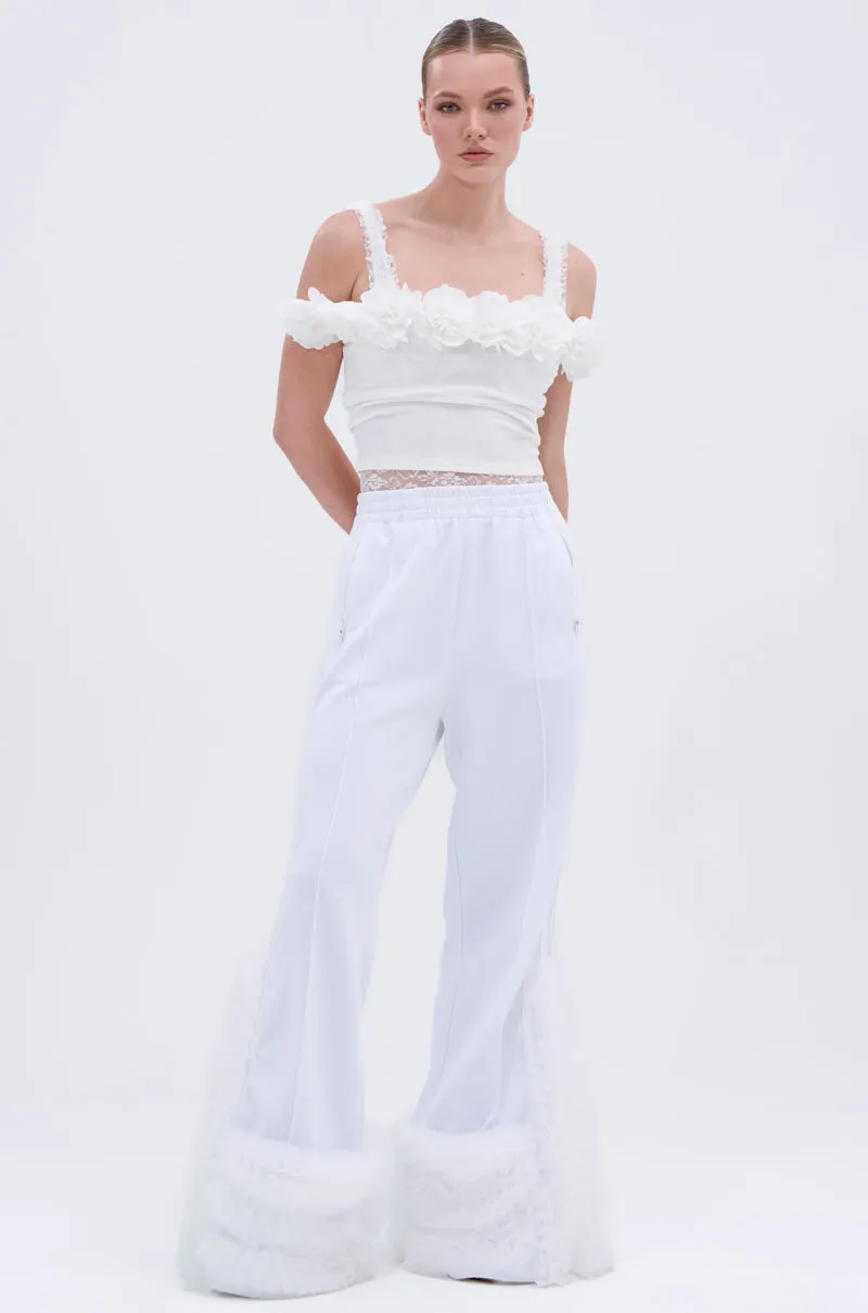 MODERN JAM TRACK PANT IN WHITE sold by AKIRA product image thumbnail 2