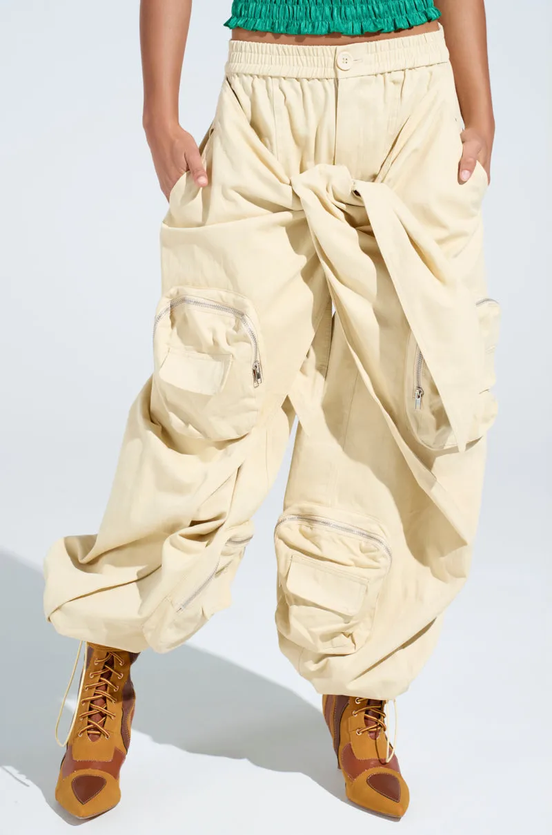 DO THE MOST TIE FRONT PANT sold by AKIRA product image thumbnail 2
