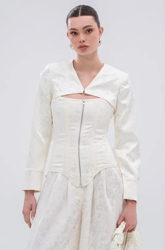 DAISY DOVE JACQUARD BLAZER sold by AKIRA