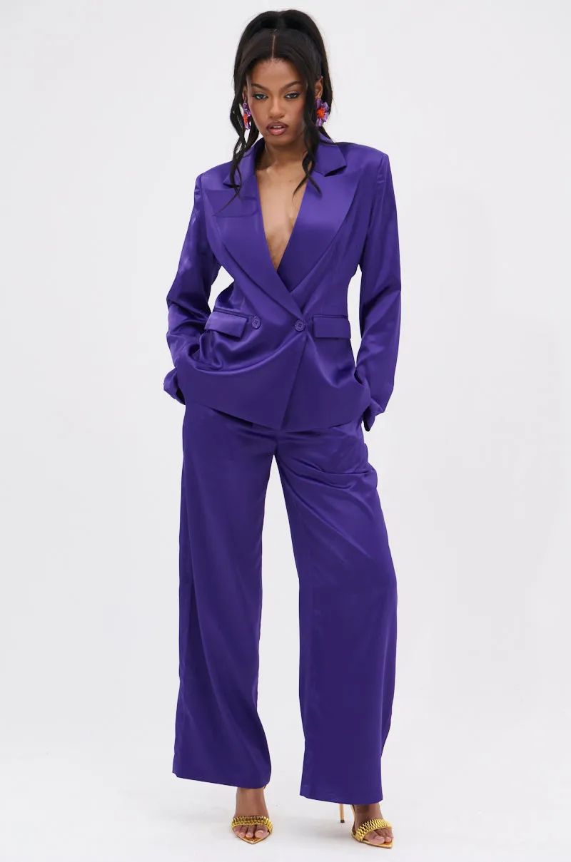 SAY YOU LOVE ME SATIN TROUSER sold by AKIRA