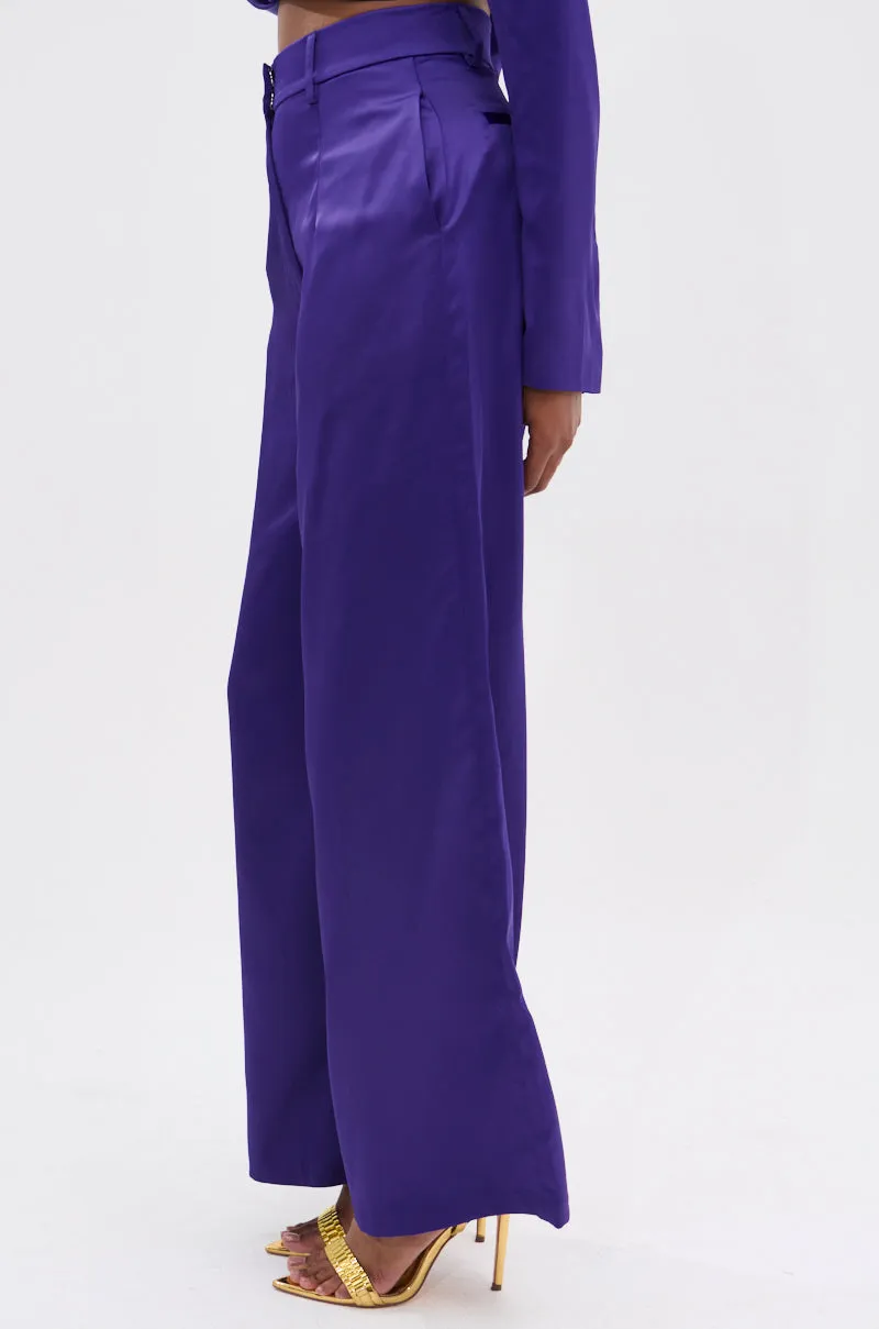 SAY YOU LOVE ME SATIN TROUSER sold by AKIRA product image thumbnail 3