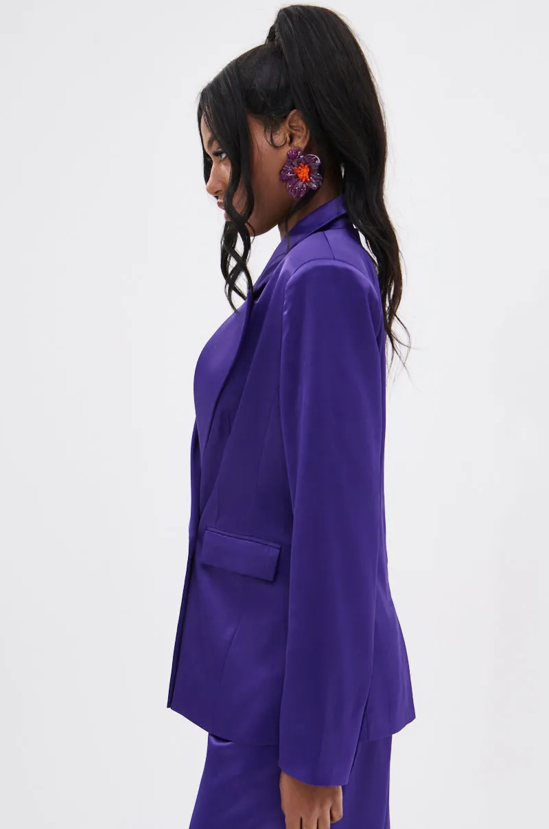 SAY YOU LOVE ME SATIN BLAZER sold by AKIRA product image thumbnail 5