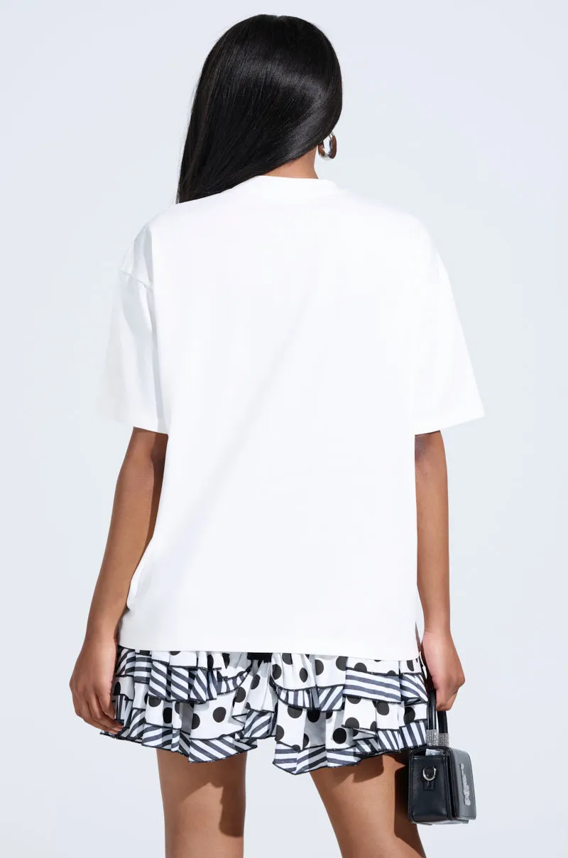 8BALL RHINESTONE OVERSIZED TEE sold by AKIRA product image thumbnail 5