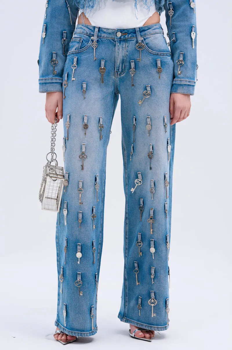 KEY TO THE CITY RELAXED FIT JEANS sold by AKIRA product image thumbnail 2