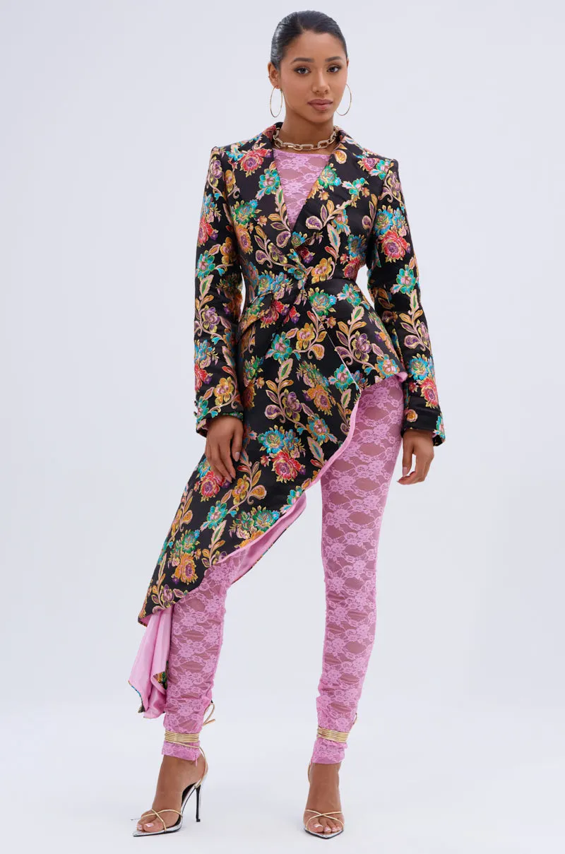 STEPPING OUT ASYMMETRICAL BLAZER sold by AKIRA