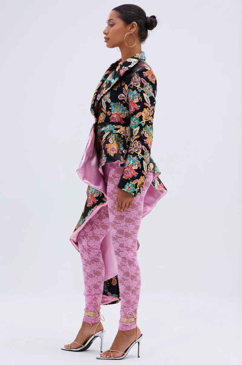 STEPPING OUT ASYMMETRICAL BLAZER sold by AKIRA product image thumbnail 3