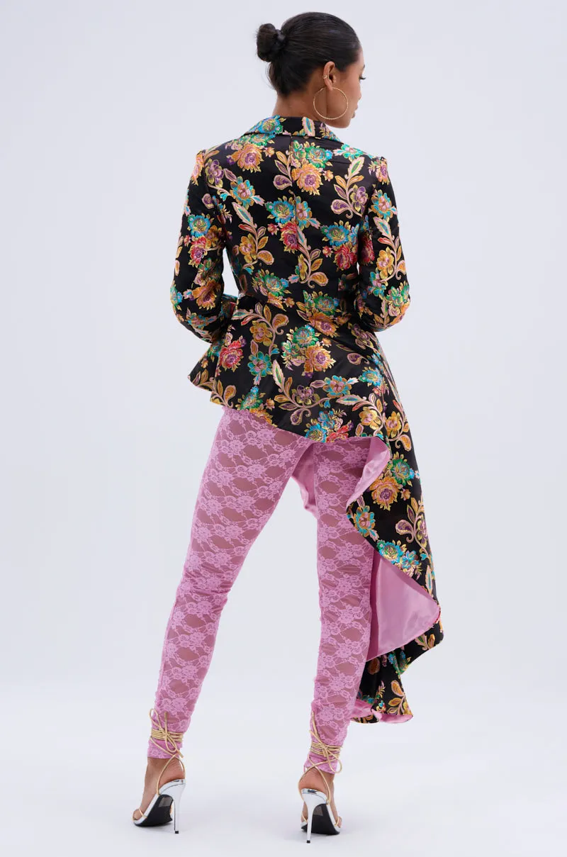 STEPPING OUT ASYMMETRICAL BLAZER sold by AKIRA product image thumbnail 5