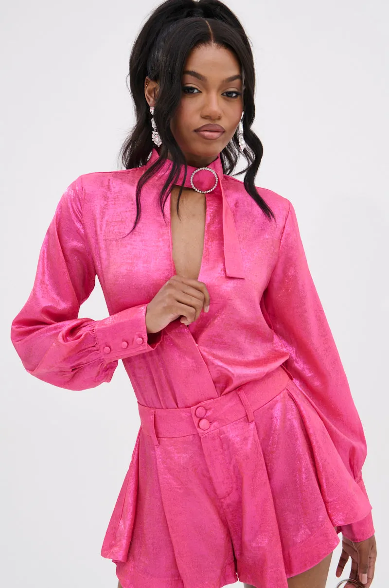 LOOK THIS WAY SHINY BODYSUIT sold by AKIRA product image thumbnail 5