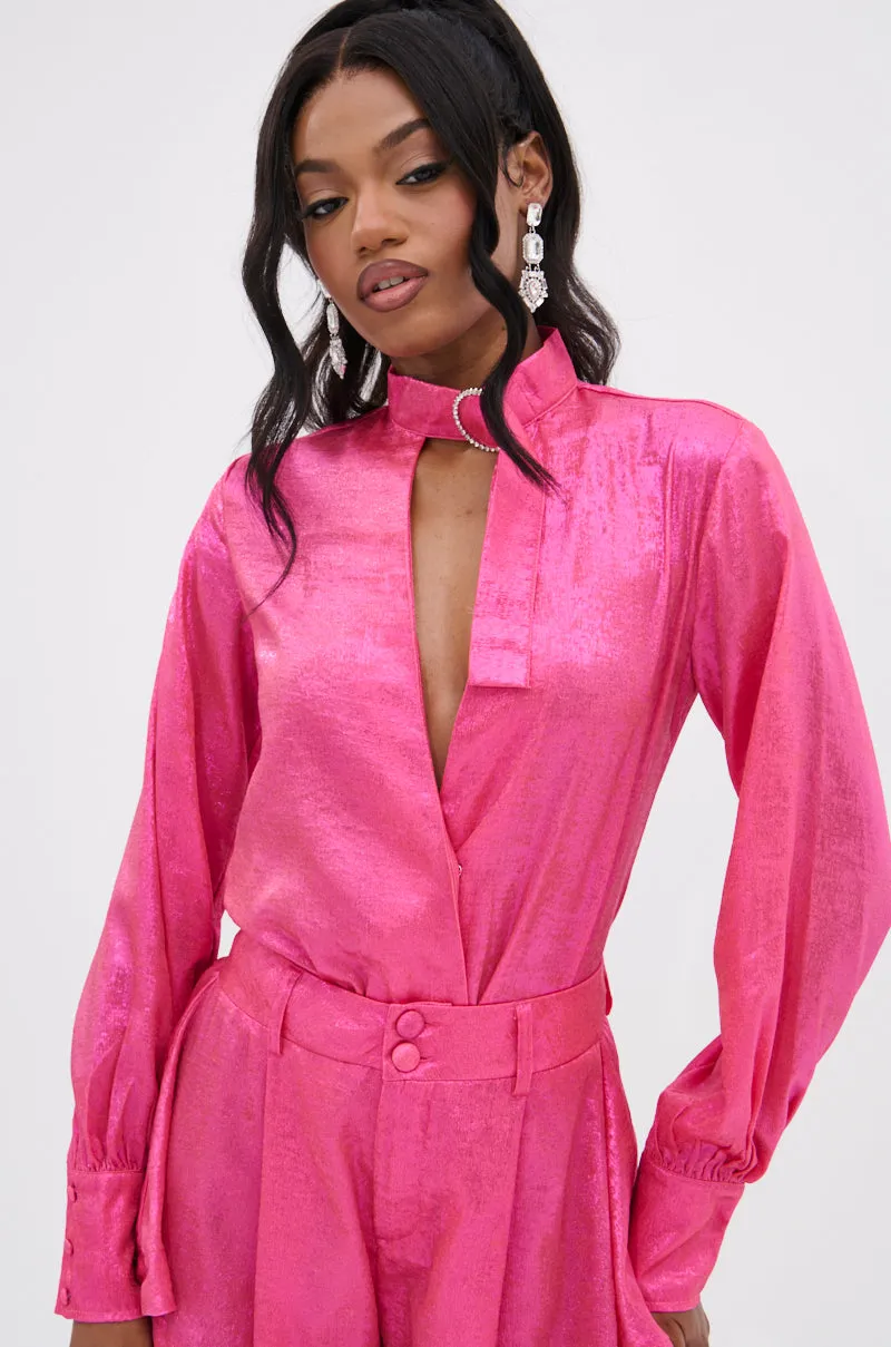 LOOK THIS WAY SHINY BODYSUIT sold by AKIRA product image thumbnail 4