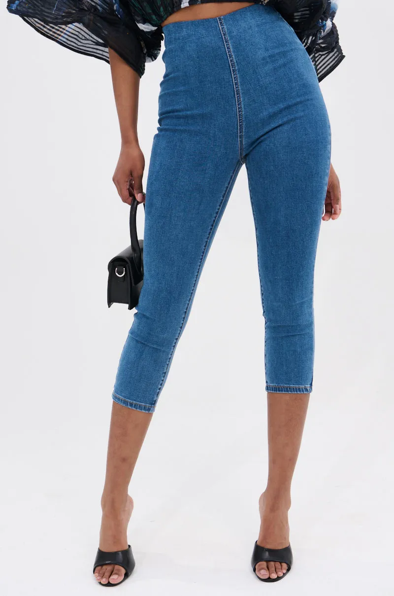 FLEX FIT MEDIUM WASH CAPRI sold by AKIRA product image thumbnail 2