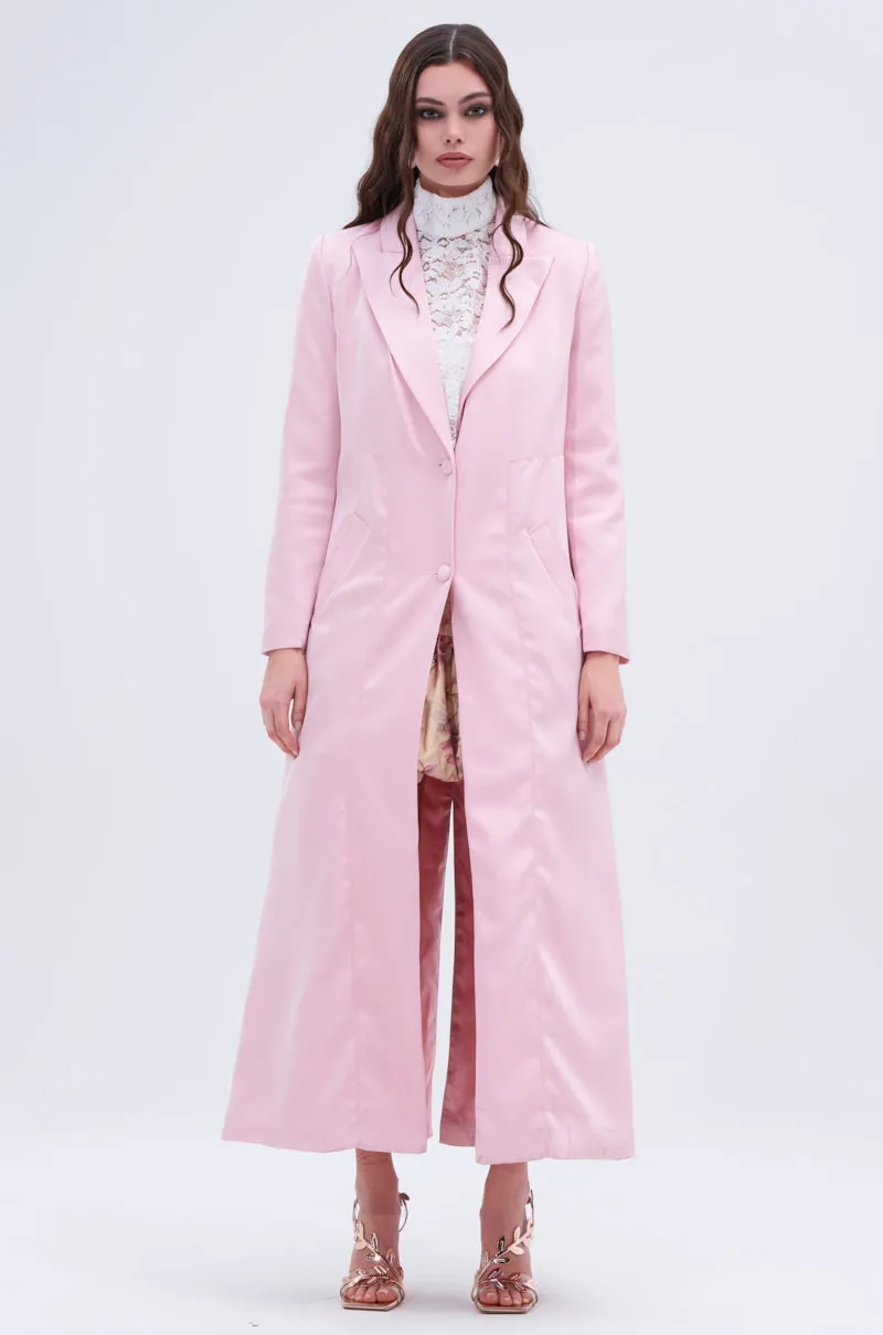 TAKE ME EVERYWHERE SATIN TRENCH sold by AKIRA product image thumbnail 4