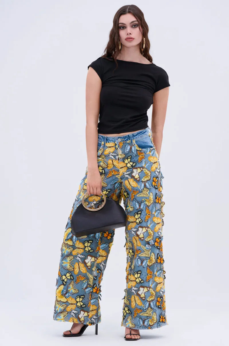 BUTTERFLY RELAXED DENIM sold by AKIRA product image thumbnail 2