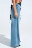 ALIVE AND WELL DENIM PANT WITH LACE UP AT HEM sold by AKIRA
