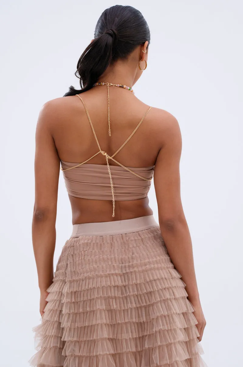 ESMERELDA BEADED CHAIN TOP sold by AKIRA product image thumbnail 4