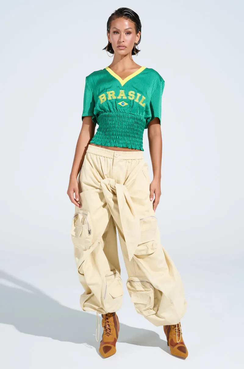 BRASIL RUCHED JERSEY sold by AKIRA product image thumbnail 5