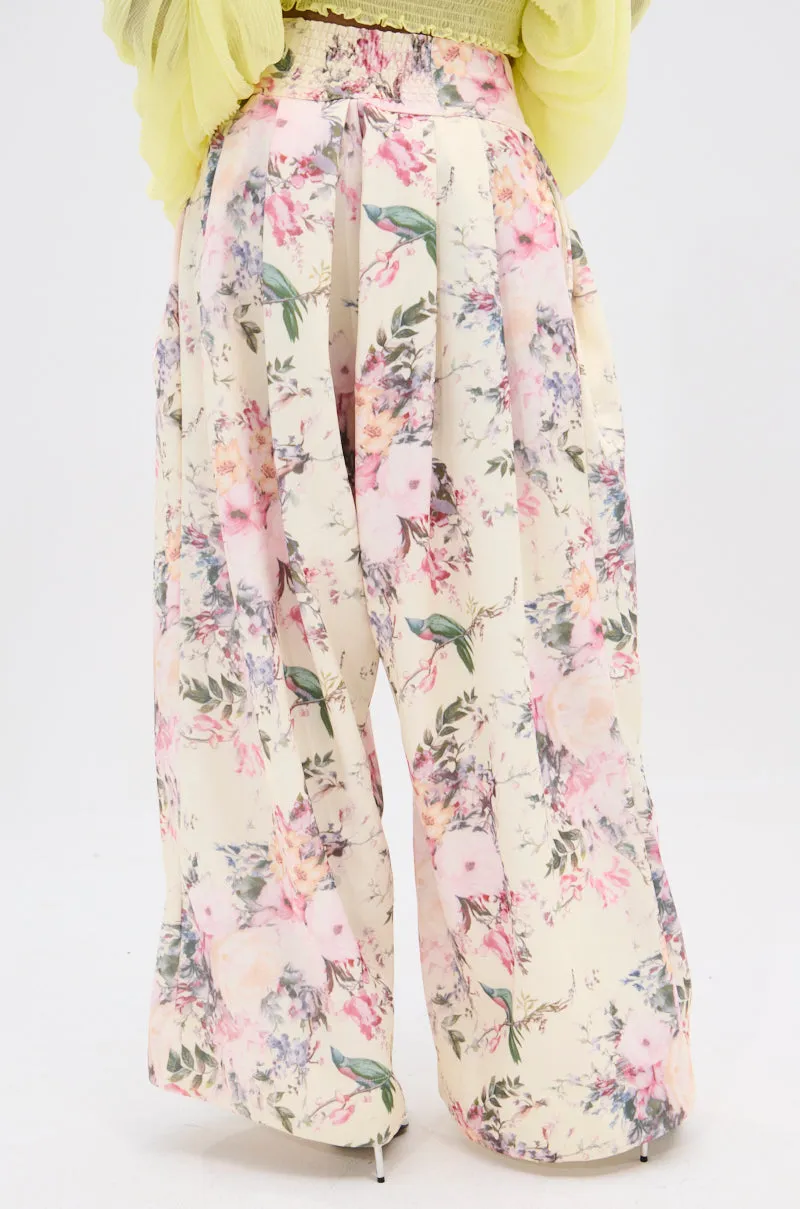 SABRINA FLORAL WIDE LEG PANT sold by AKIRA product image thumbnail 5