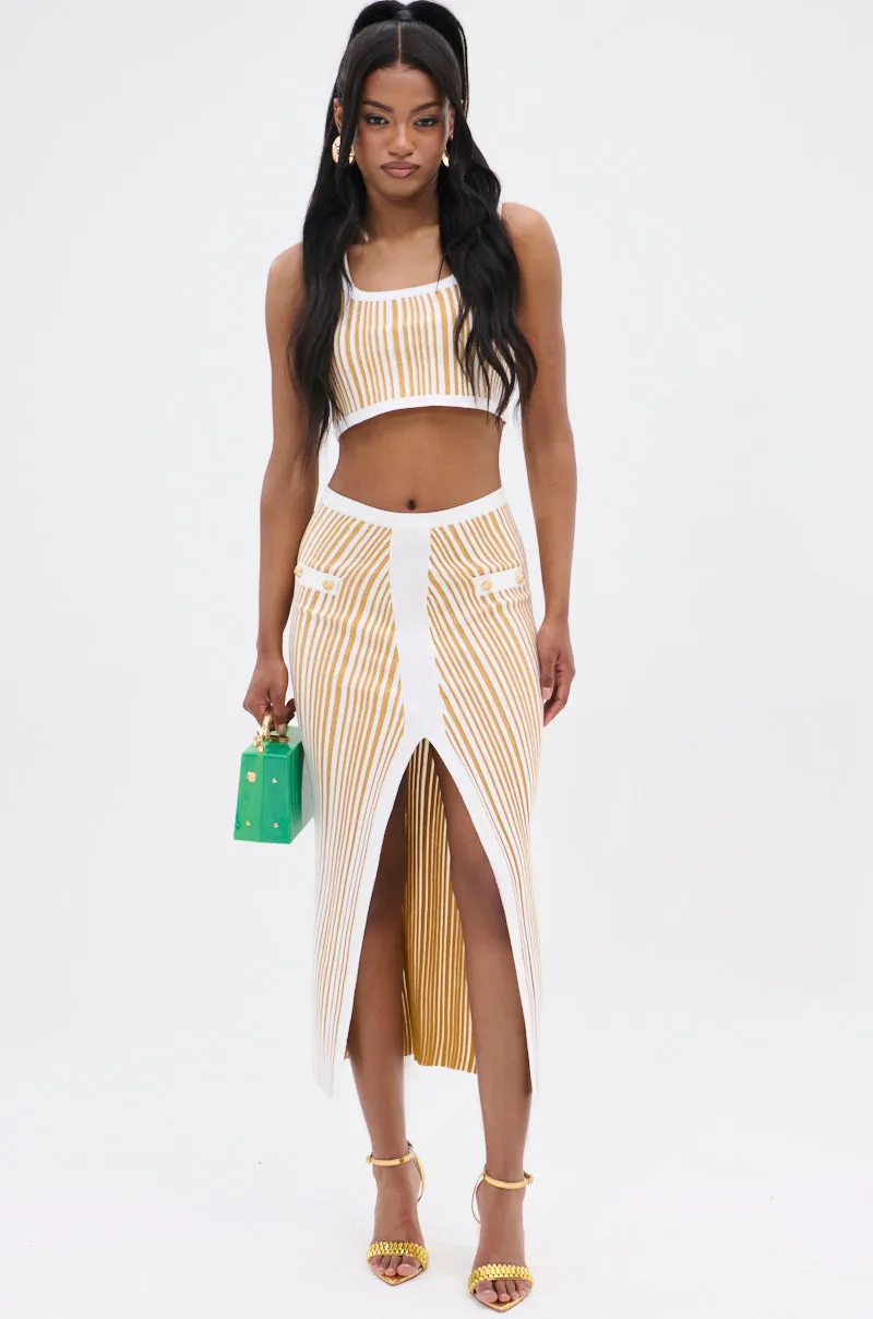 LIFE IS GOOD MAXI SKIRT sold by AKIRA