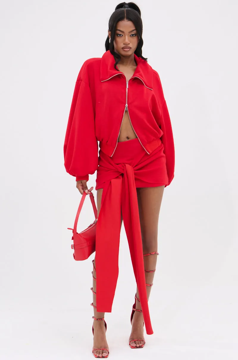 DON'T BE SHY SCUBA MINI SKIRT sold by AKIRA